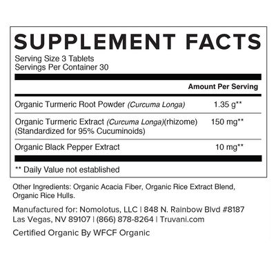 Truvani - Go For Gold Turmeric Curcurmin - 90 Tablets