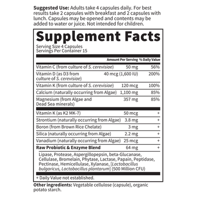 Garden of Life - Vitamin Code Raw Calcium - 60 Capsules