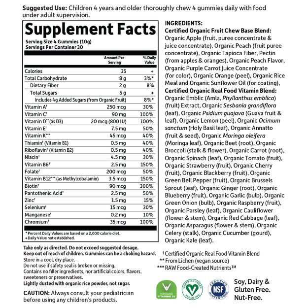 Garden of Life - Mykind Organics Kids Multi Gummies Fruit - 120 Gummies