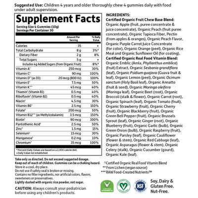 Garden of Life - Mykind Organics Kids Multi Gummies Fruit - 120 Gummies
