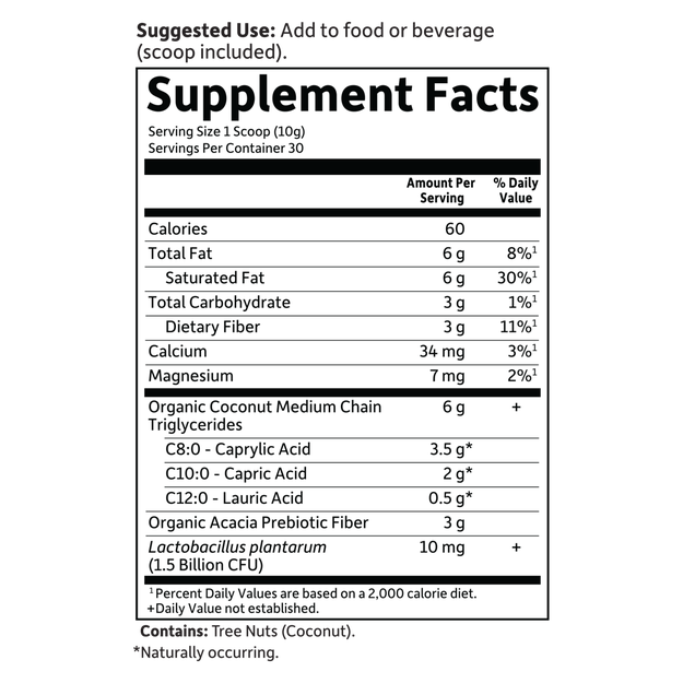 Garden of Life - Dr. Formulated Keto Organic Mct Powder - 300 grams