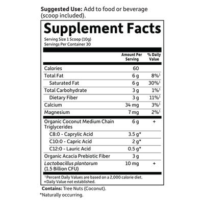 Garden of Life - Dr. Formulated Keto Organic Mct Powder - 300 grams