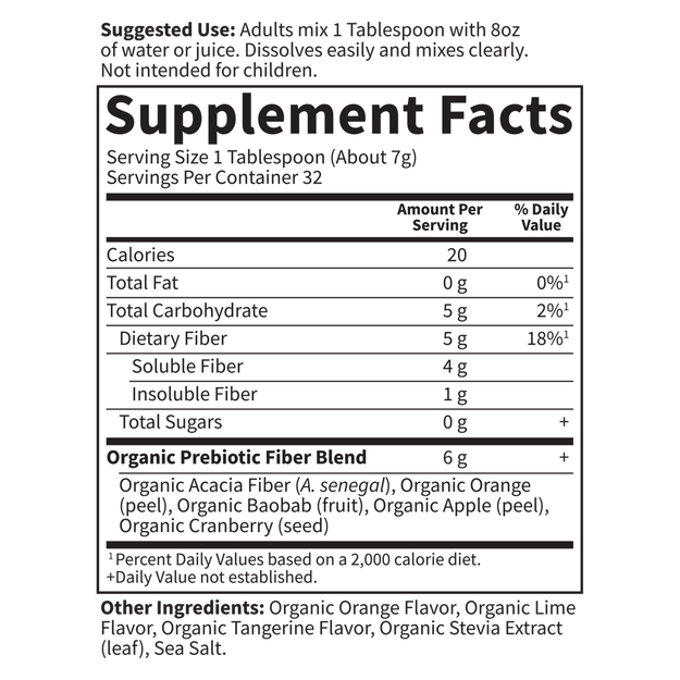 Garden of Life - Dr. Formulated Organic Fiber Citrus - 223 grams