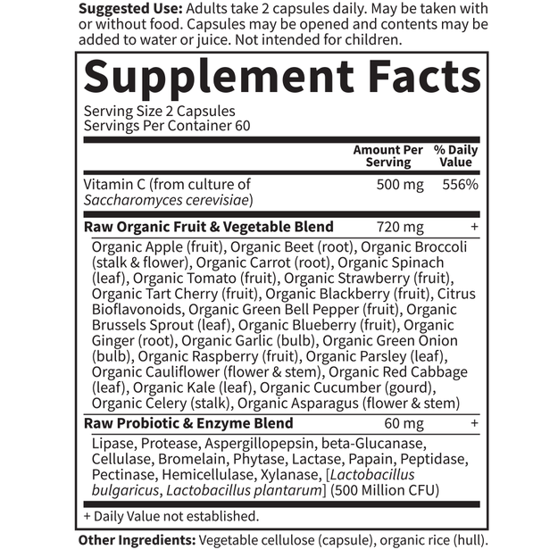 Garden of Life - Vitamin Code Raw Vitamin C - 120 Capsules