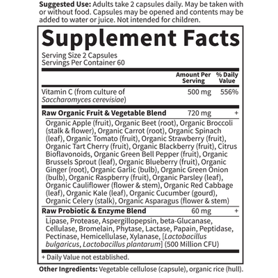 Garden of Life - Vitamin Code Raw Vitamin C - 120 Capsules
