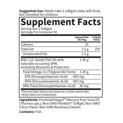 Garden of Life - Dr. Formulated Advanced Omega 3 - 180 Softgels