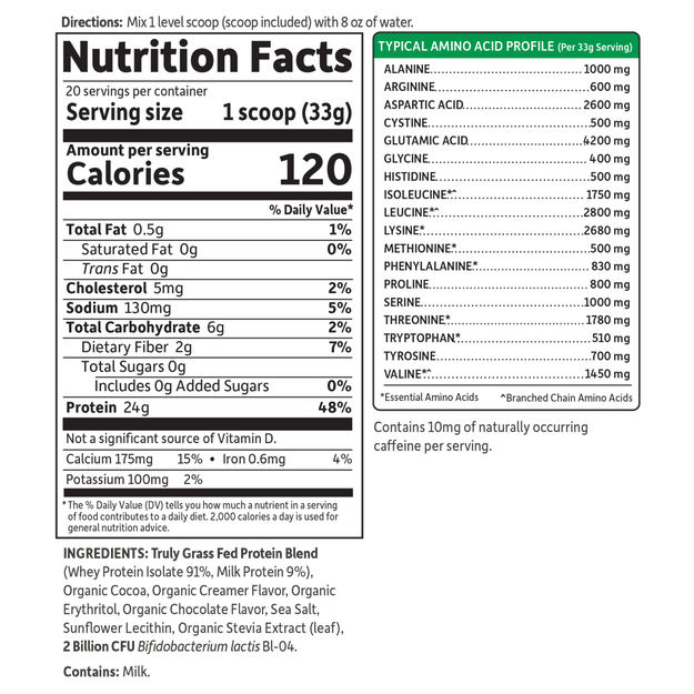 Garden of Life - Sport Grass Fed Whey Chocolate - 660 g