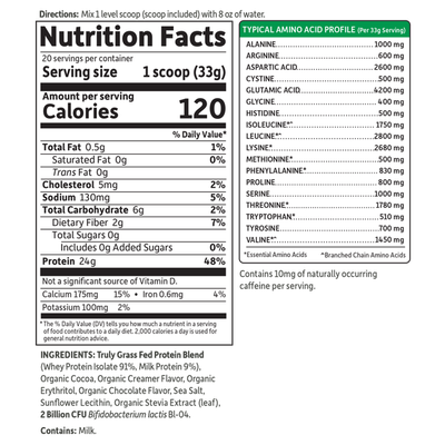 Garden of Life - Sport Grass Fed Whey Chocolate - 660 g