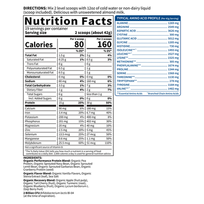 Garden of Life - Sport Organic Plant Based Protein Vanilla - 806 g