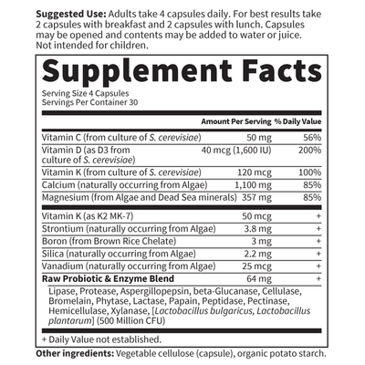 Garden of Life - Vitamin Code Raw Calcium - 120 Capsules
