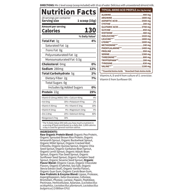 Garden of Life - Raw Organic Protein Chocolate - 660 g