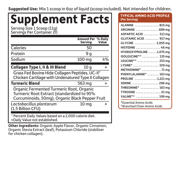 Garden of Life - Collagen Turmeric Apple Cinnamon - 8 oz