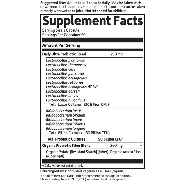 Garden of Life - Dr. Formulated Probiotics Once Daily Ultra 90 Billion - 30 Capsules