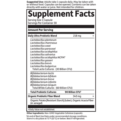 Garden of Life - Dr. Formulated Probiotics Once Daily Ultra 90 Billion - 30 Capsules