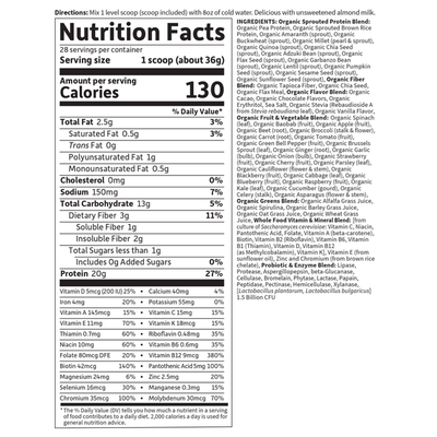 Garden of Life - Raw Organic Meal Chocolate - 1017 g