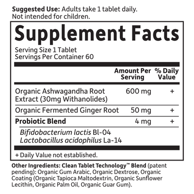 Garden of Life - Mykind Organics Ashwagandha - 60 Veg Tablets