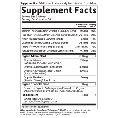 Garden of Life - Mykind Organics Adrenal Daily Balance - 120 Veg Tablets