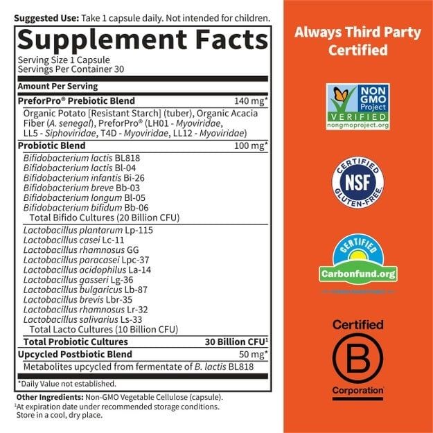 Garden of Life - Dr. Formulated Probiotics 30 Billion - 30 Veg Capsules