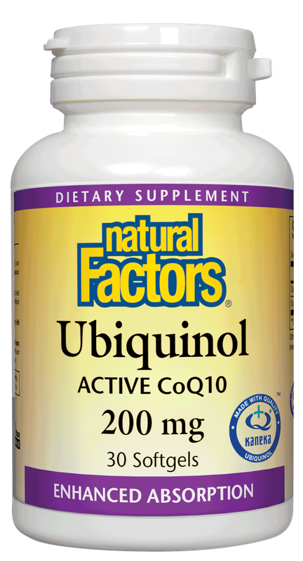 Natural Factors - Ubiquinol Active Coq10 200 mg - 30 Softgels