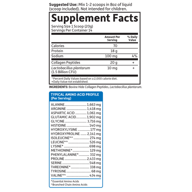 Garden of Life - Grass Fed Collagen Peptides Unflavored - 280 g