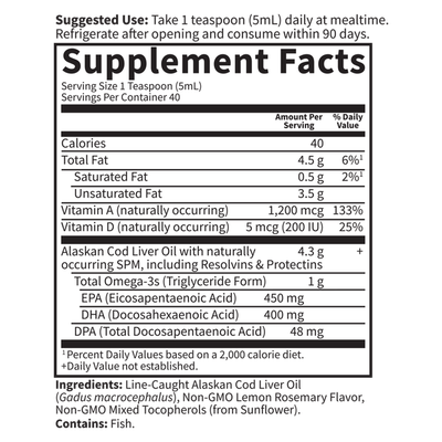 Garden of Life - Dr. Formulated Cod Liver Oil - 200 mL