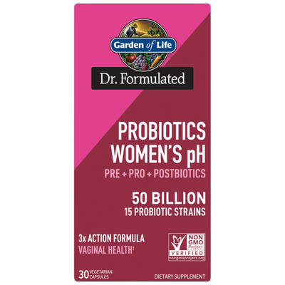 Garden of Life - Dr. Formulated Probiotics Womens pH 50 Billion - 30 Veg Capsules