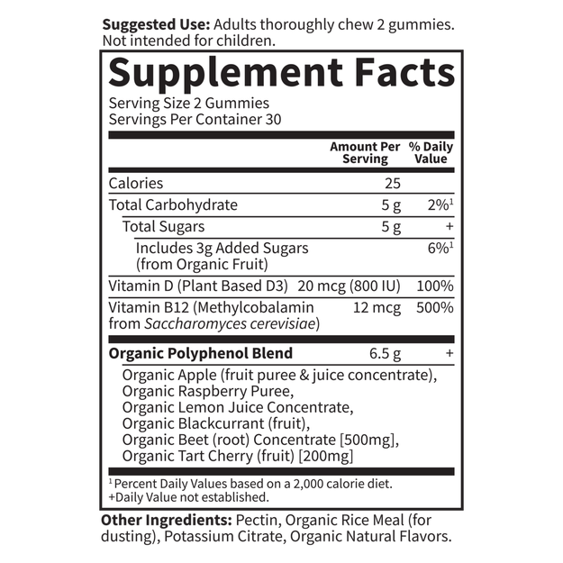 Garden of Life - Organic Beets Gummies Rasp -  60 Gummies