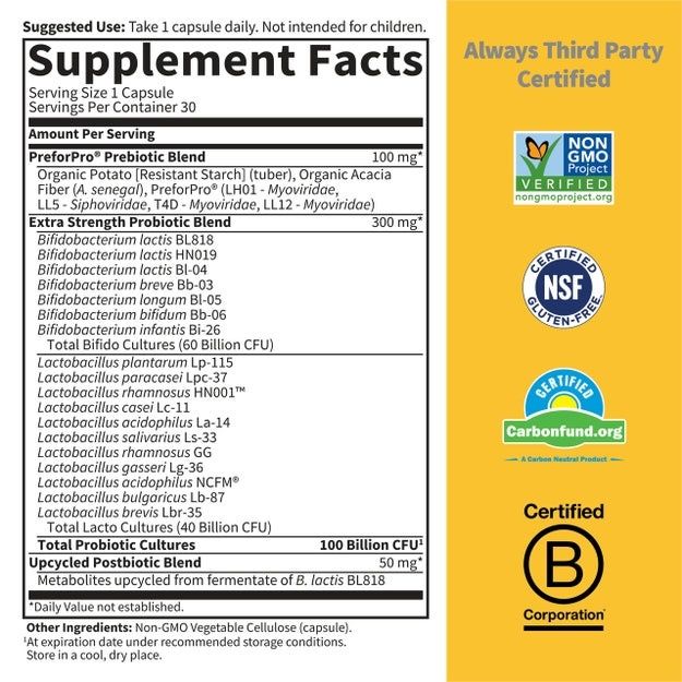 Garden of Life - Dr. Formulated Probiotics 100 Billion - 30 Veg Capsules