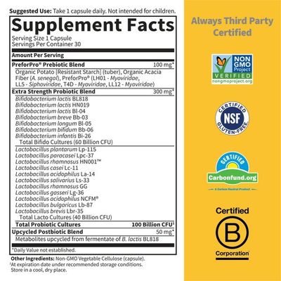 Garden of Life - Dr. Formulated Probiotics 100 Billion - 30 Veg Capsules