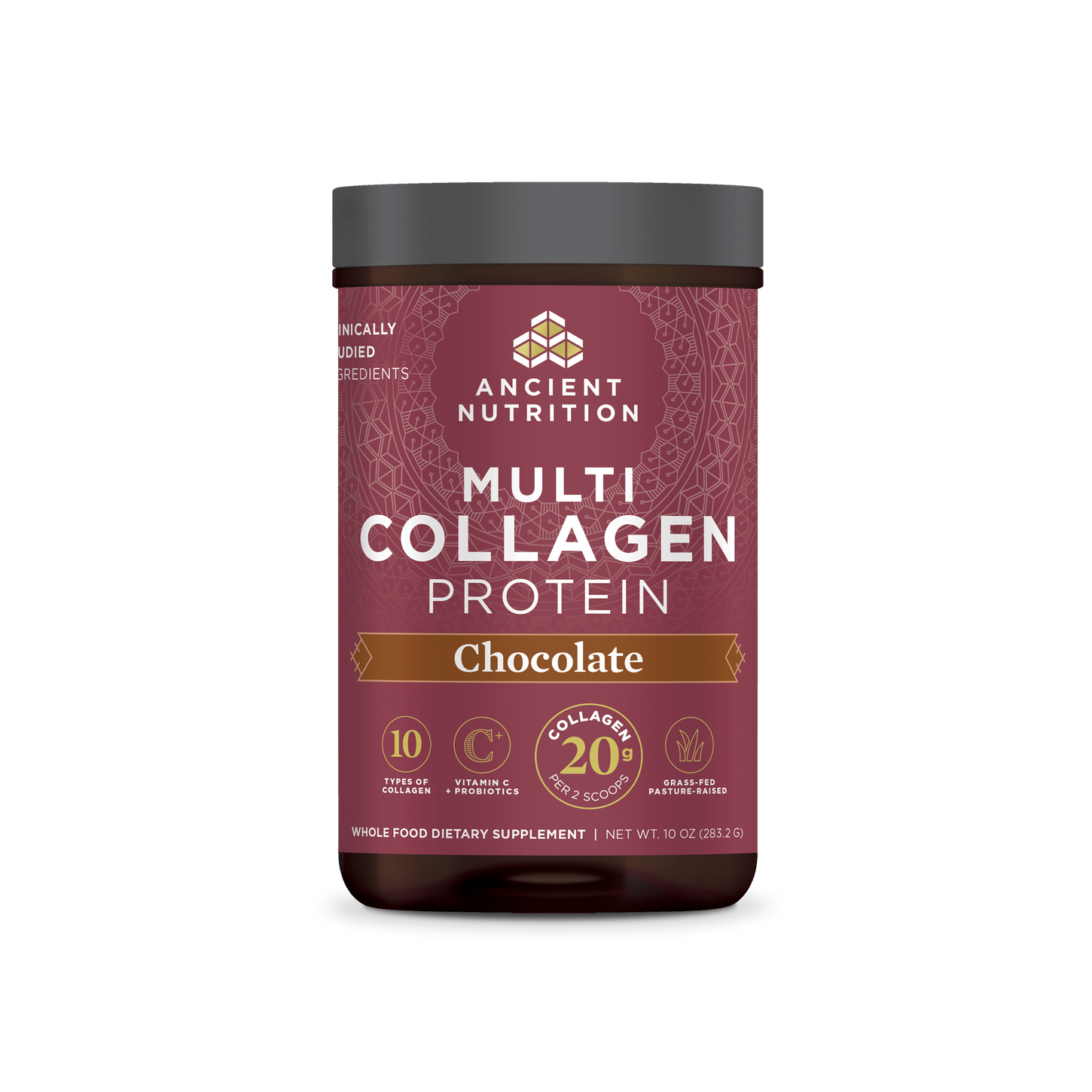 Ancient Nutrition - Multi Collagen Protein Chocolate - 16.65 oz