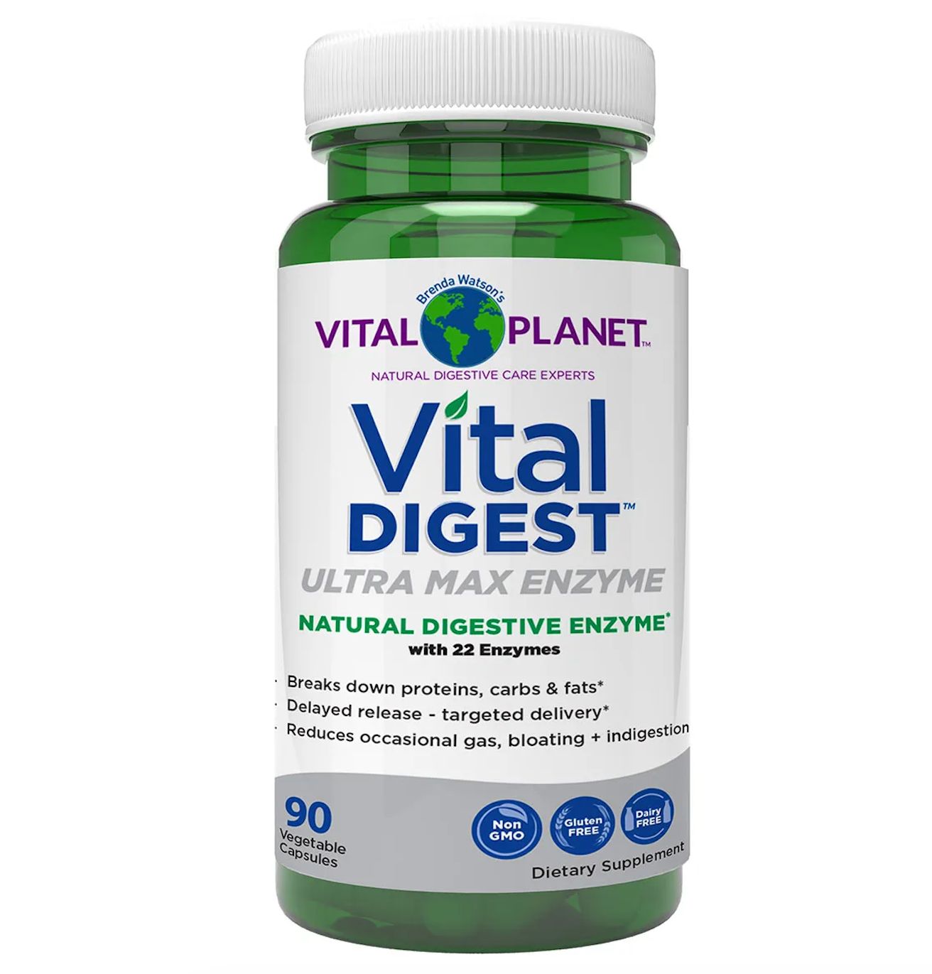 Vital Planet - Vital Digest Enzyme - 90 Vegi Capsules