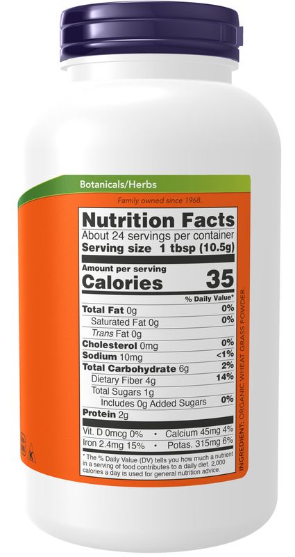 Now - Wheat Grass Powder - 9 oz