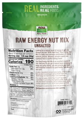Now - Raw Energy Nut Mix - 1 lb
