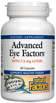 Natural Factors - Advanced Eye Factors W 7.5 mg Lutein - 60 Capsules