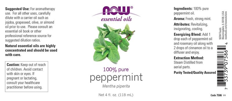 Now - Peppermint Oil - 4 oz