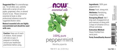 Now - Peppermint Oil - 4 oz