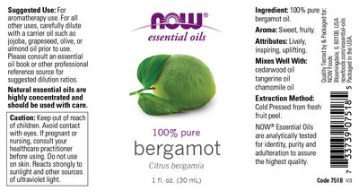 Now - Bergamot - 1 oz