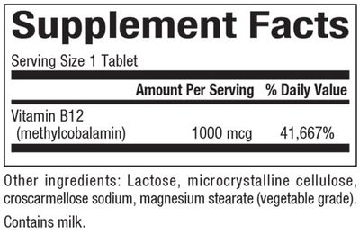 Natural Factors - B12 Methylcobalamin 1000 mcg Chewable - 90 Tablets