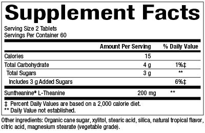Natural Factors - Stress-Relax Suntheanine L-Theanine Chewables - 120 Tablets