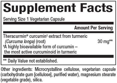 Natural Factors - Curcuminrich Theracurmin - 120 Veg Capsules