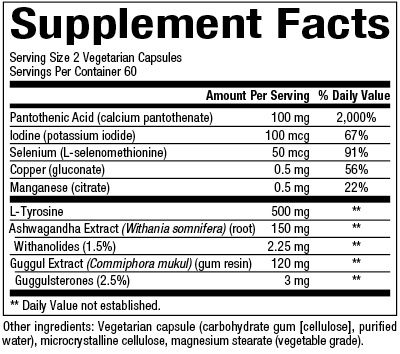 Natural Factors - Thyrosense - 120 Veg Capsules