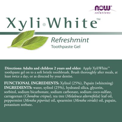 Now - Xyliwhite Toothpaste Mint - 6.4 oz