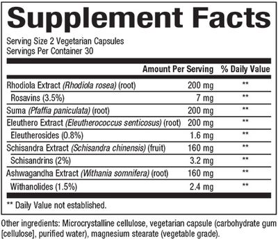 Natural Factors - Adrenasense - 60 Veg Capsules