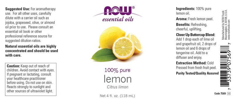 Now - Lemon Oil - 4 oz