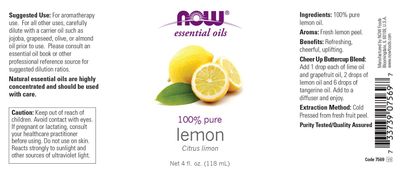 Now - Lemon Oil - 4 oz