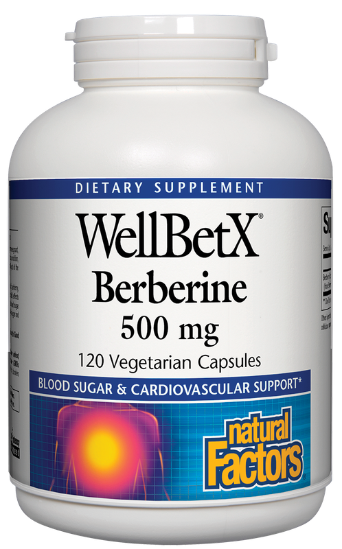 Natural Factors - Wellbetx Berberine 500 mg - 120 Capsules