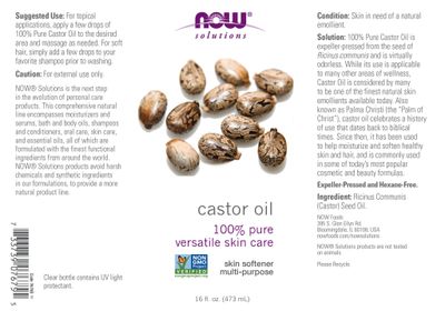 Now - Castor Oil - 16 oz