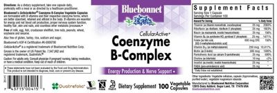 Bluebonnet - Coenzyme B-Complex - 100 Veg Capsules