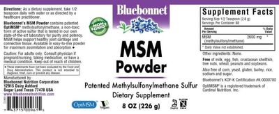 Bluebonnet - MSM Powder - 8 oz