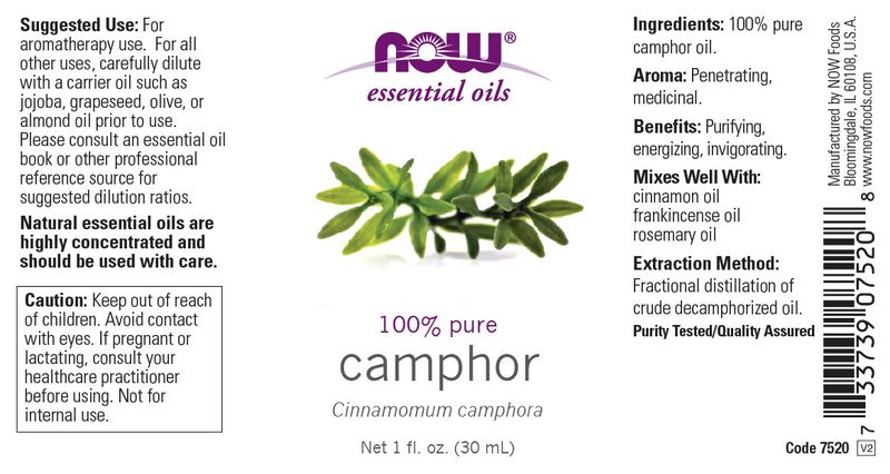 Now - Camphor Oil - 1 oz